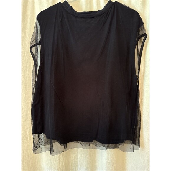 Anthropologie Pilcro Mesh Overlay Sex Pistols Graphic Tee Sz Large - Picture 3 of 4